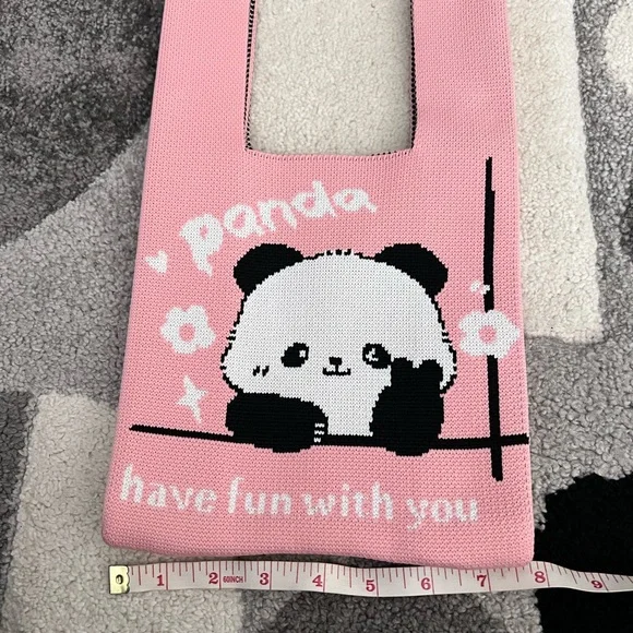 Mini tote style knit bag - Picture 4 of 8